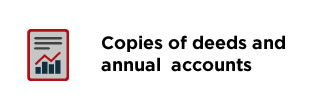 Copies of deeds and annual accounts