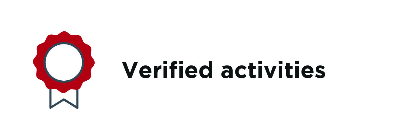 Verified activities