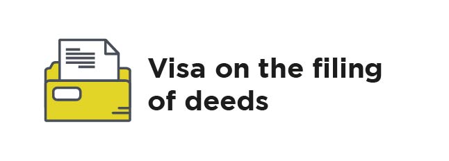VISA on the filing of deeds