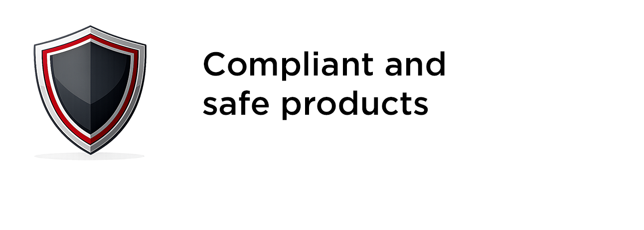 Compliant and safe products bottone