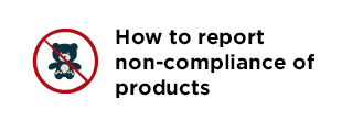 How to report non-compliance of products