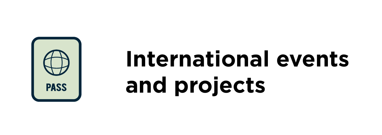 International events and projects bottone