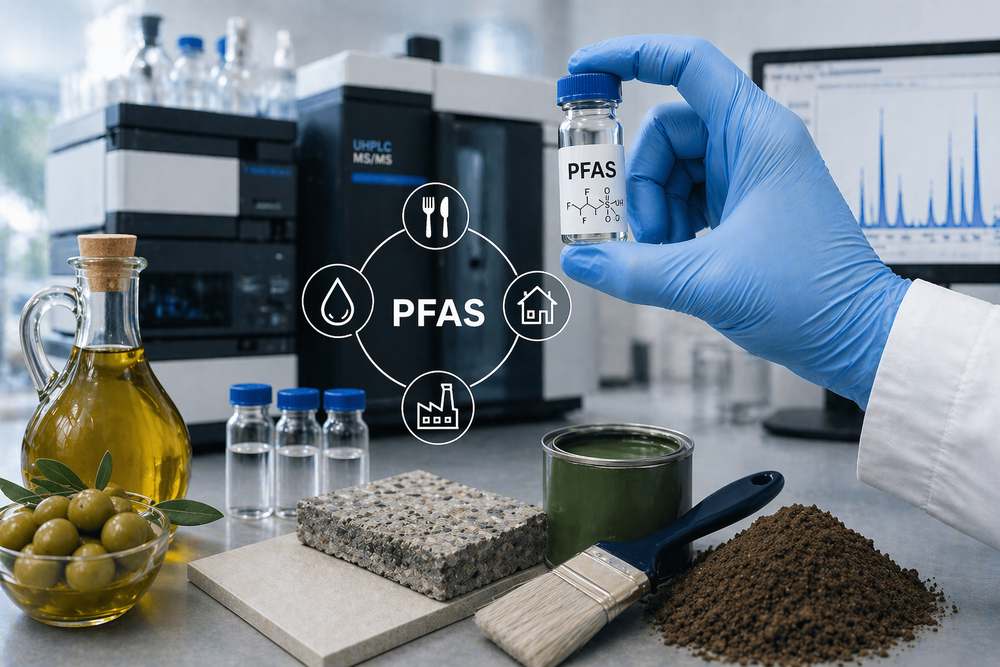 PFAS negli alimenti e nei materiali