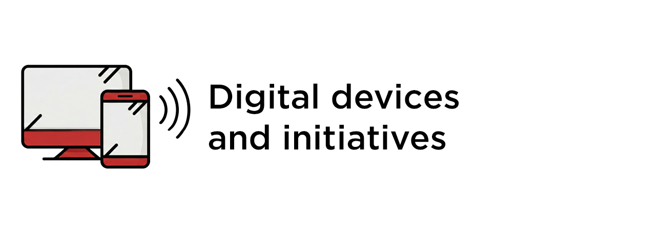 Digital devices and initiatives