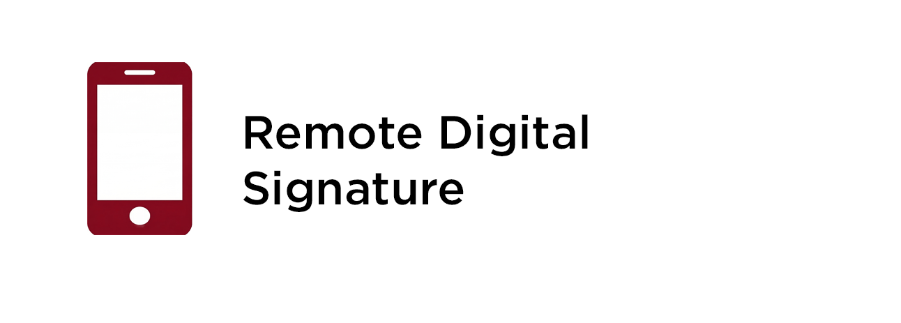 Remote digital signature