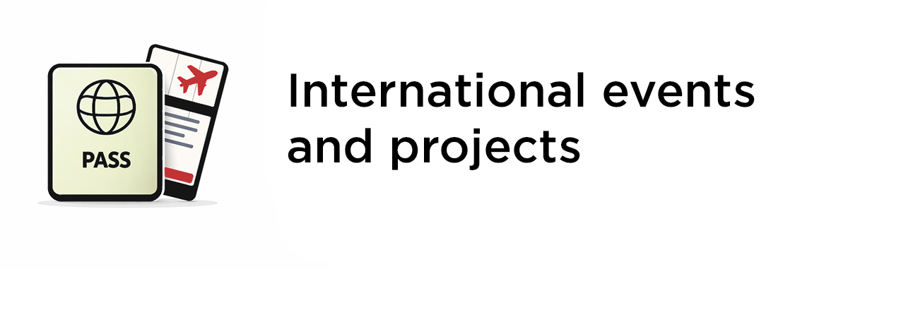 International events and projects bottone