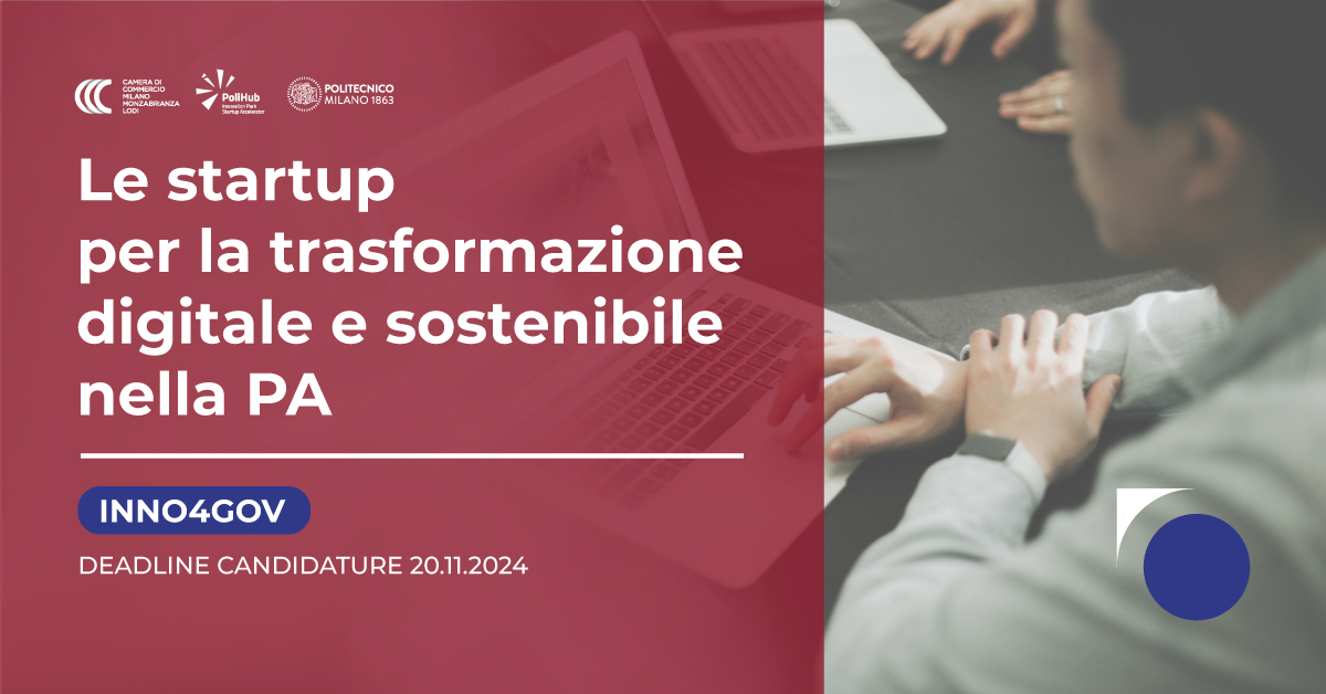 Programma di accelerazione “Inno4Gov”
